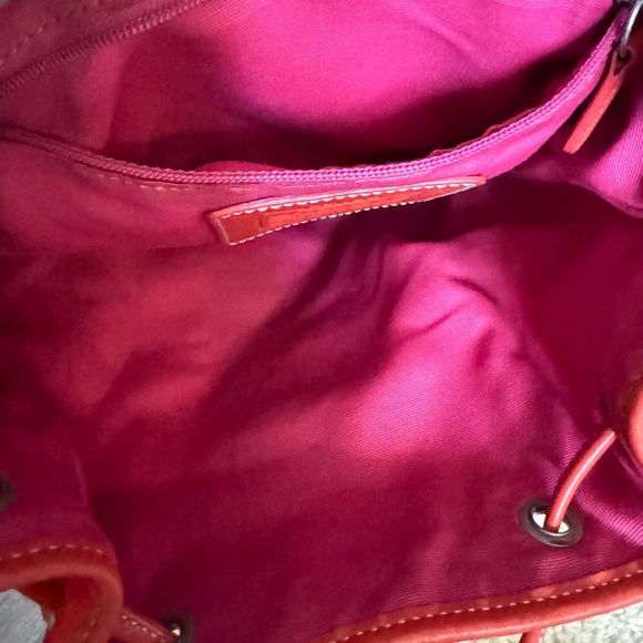 Coach - Vintage 2004 Orange Quilted Nylon & Leather Coach Mini Backpack With COA - Picture 9 of 11